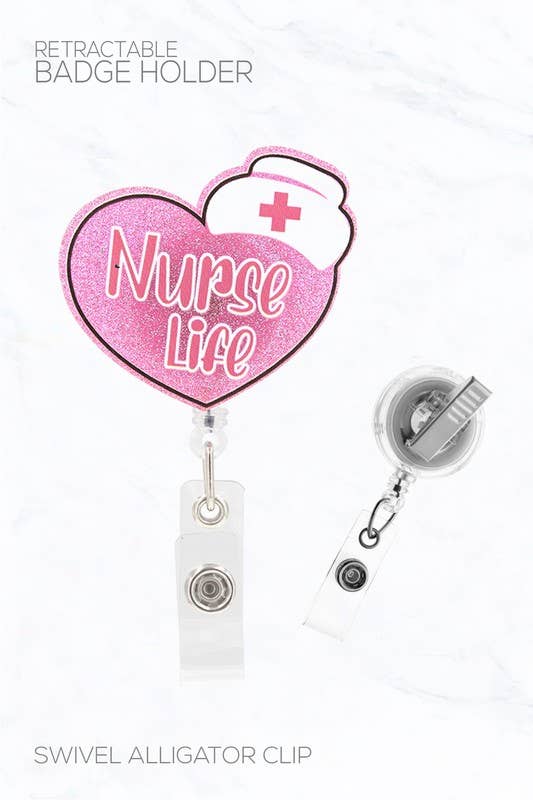Heart Nurse Badge Holder