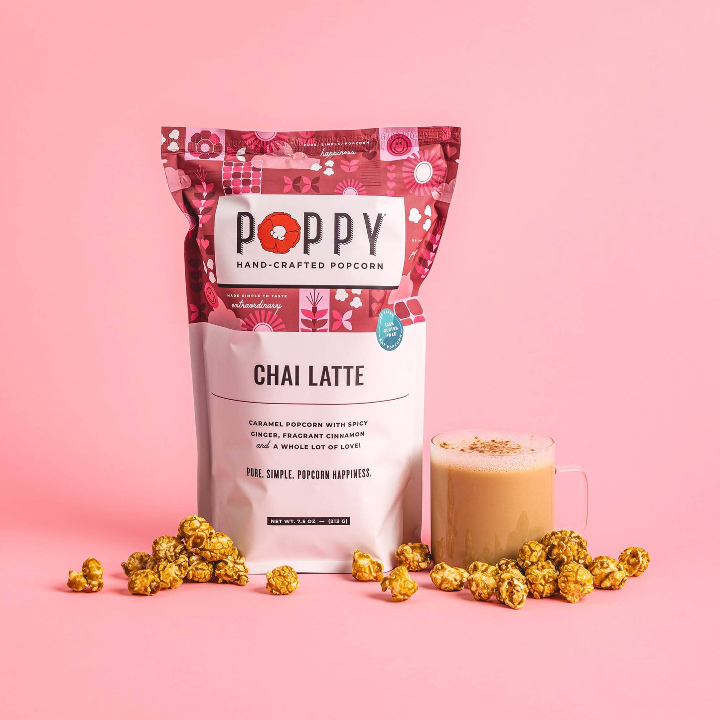 Poppy Hand-Crafted Popcorn - Chai Latte Popcorn