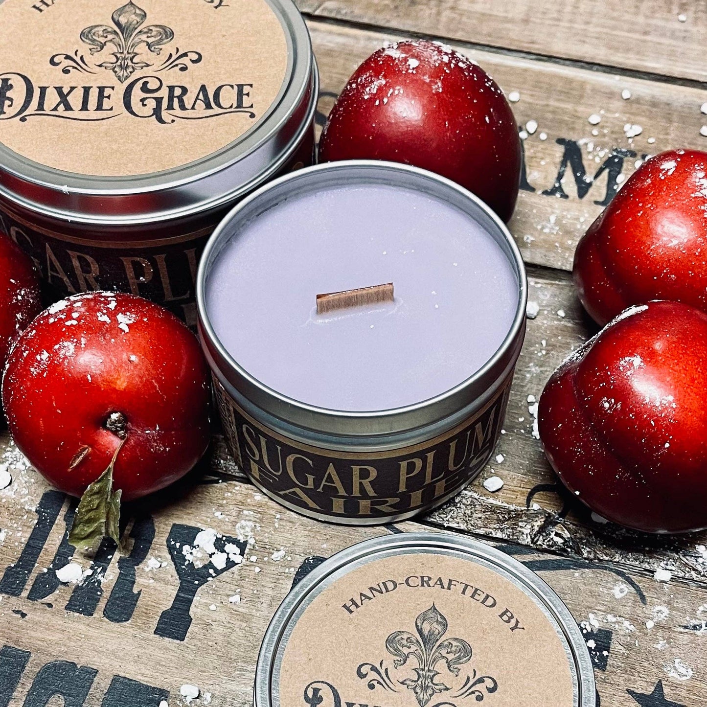 Sugar Plum Fairies - Wooden Wick Candle