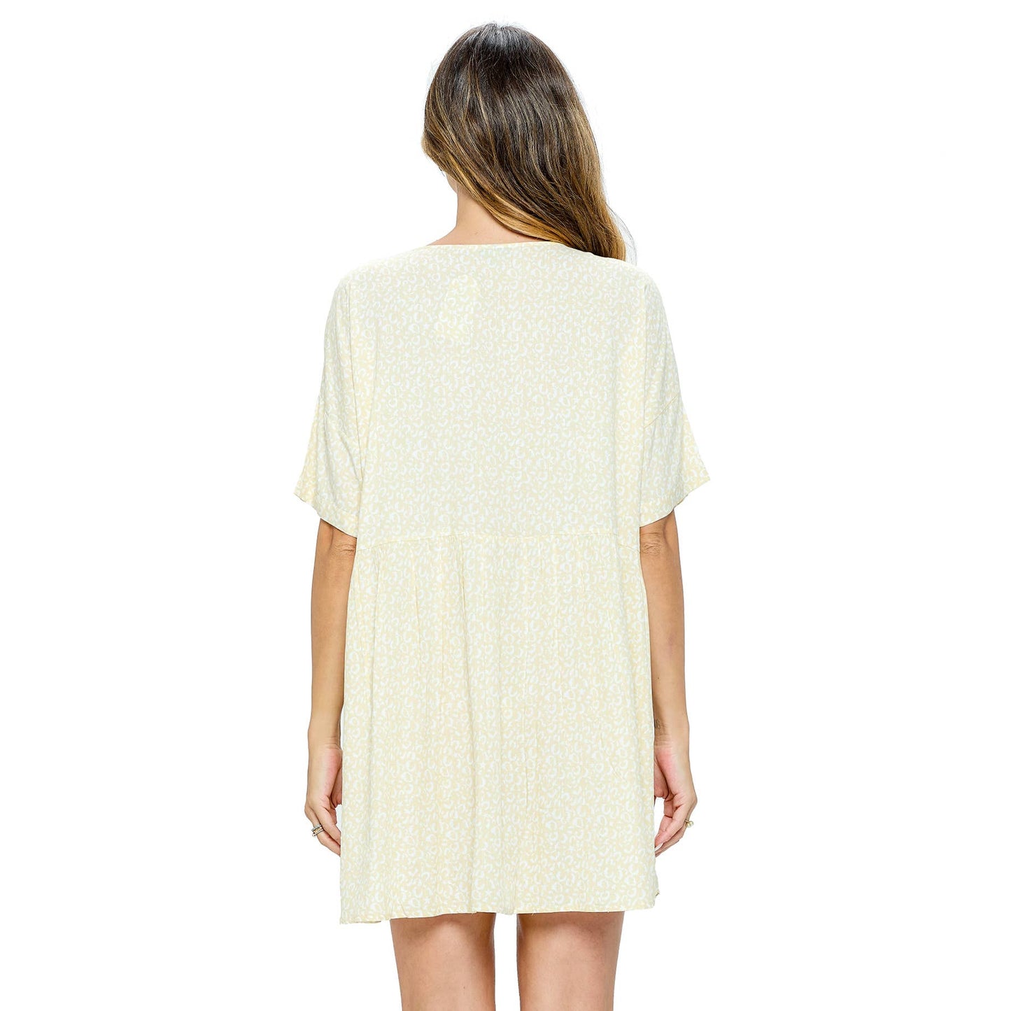 Dress Loose Fit Tiered Ruffle