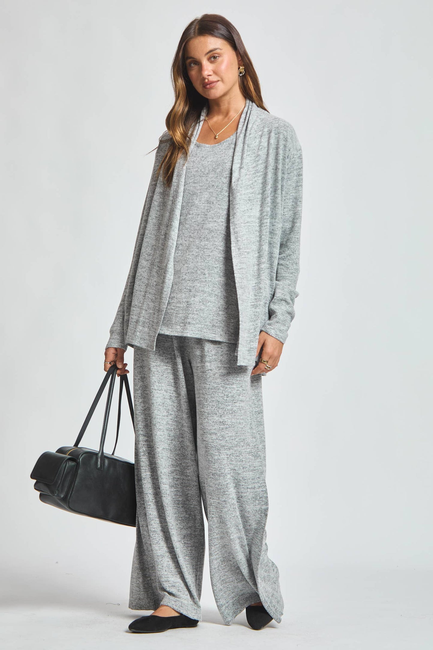 3 Piece Set Tank + Cardigan Pants