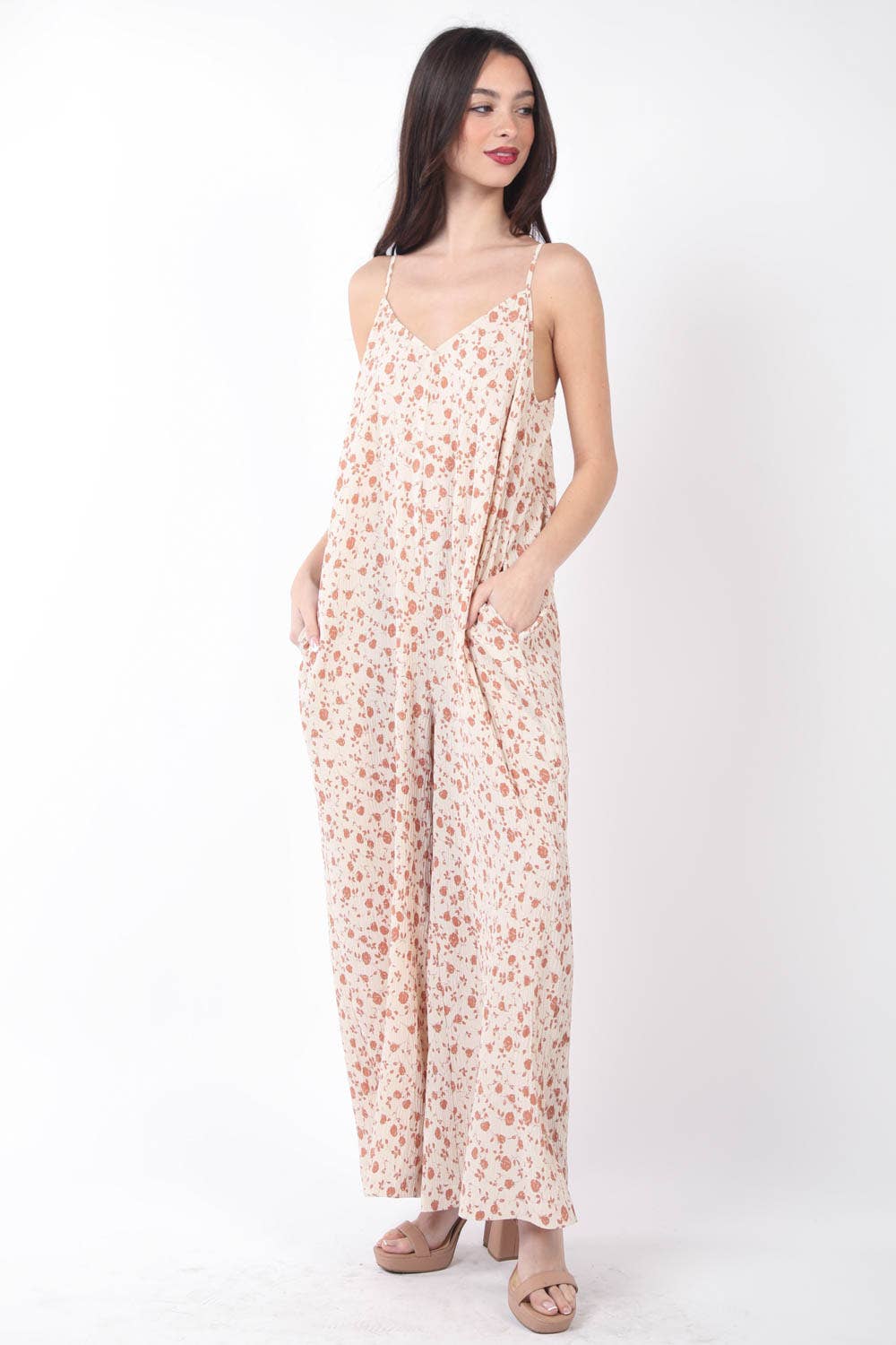 Wide Leg Jumpsuit w/ Pockets