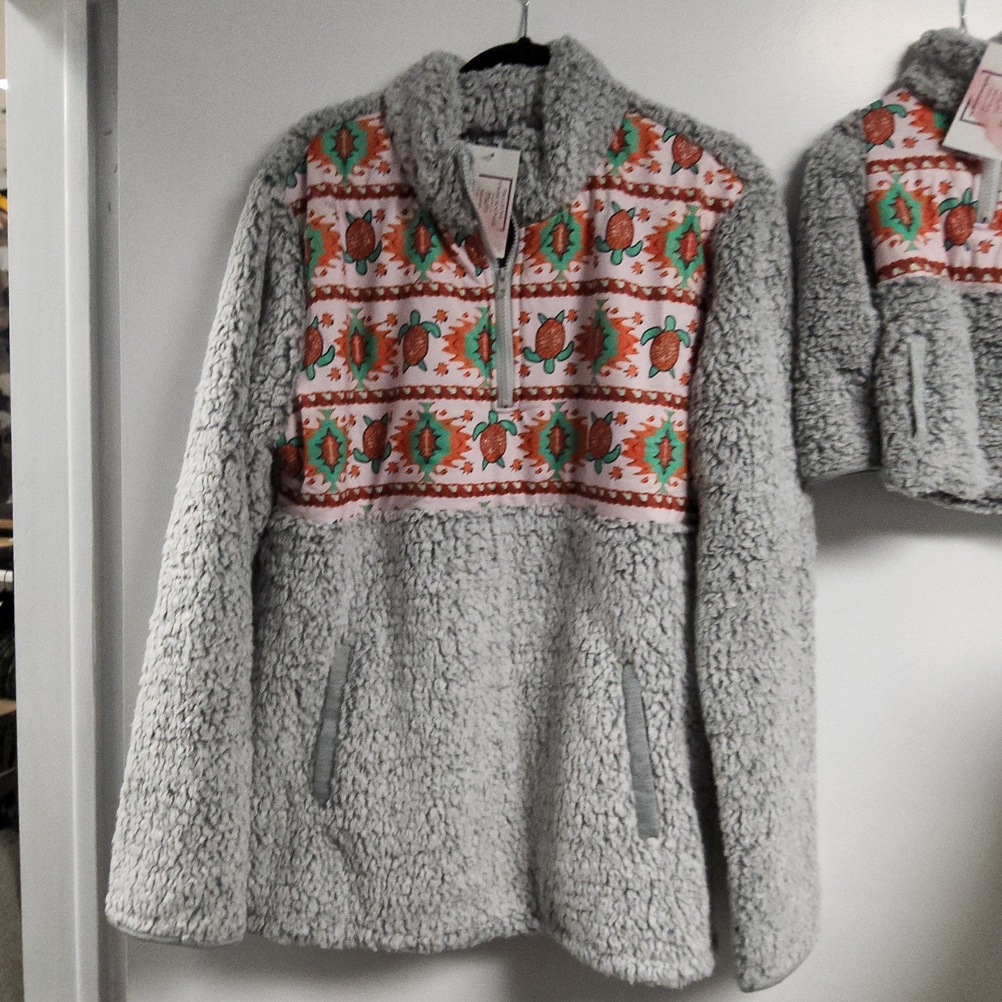 Turtle Print Sherpa