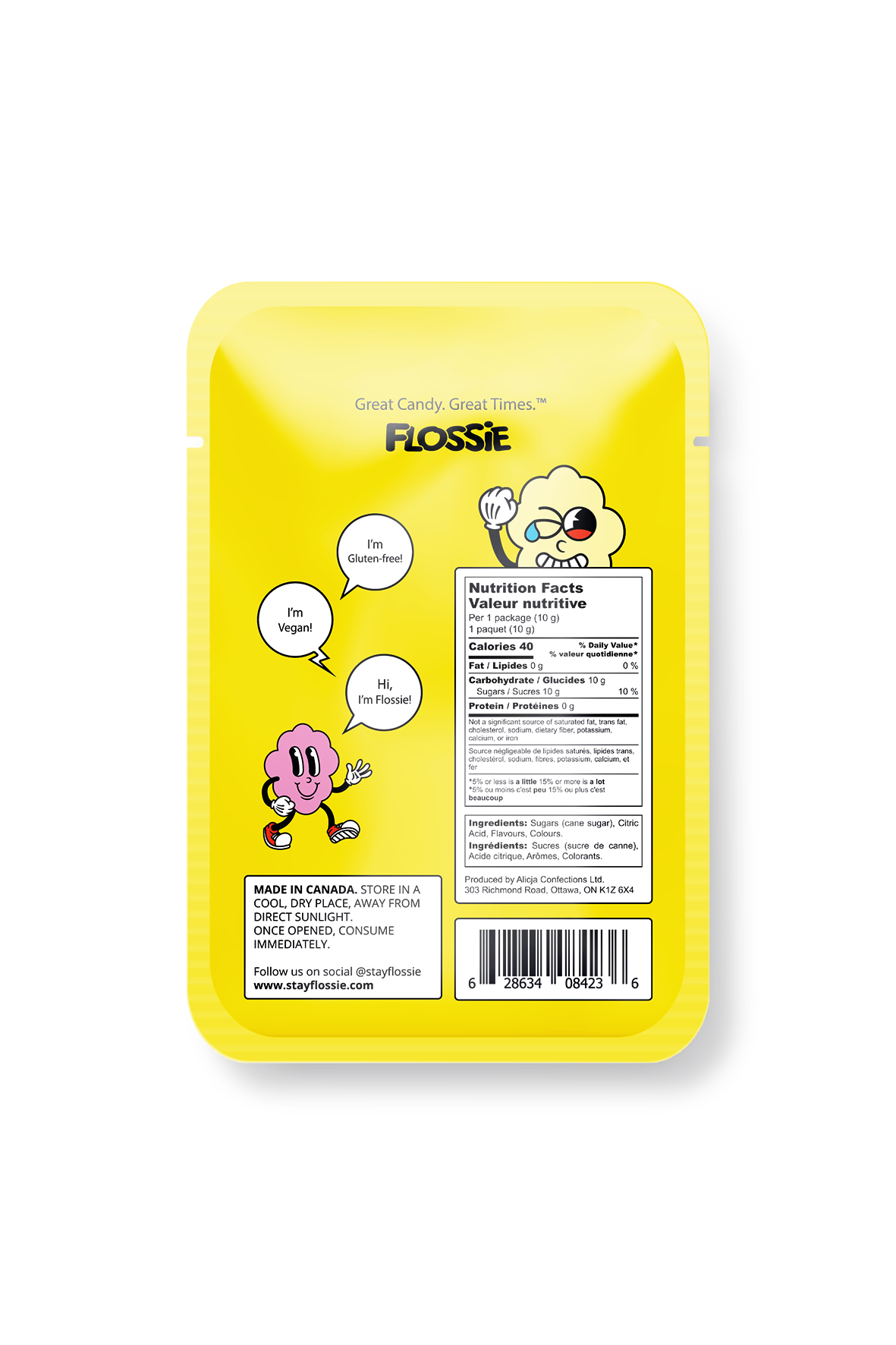 Flossie - Sour Lemon Cotton Candy