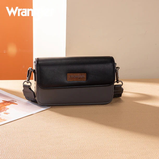 Wrangler Dual Tone Small Crossbody Wallet
