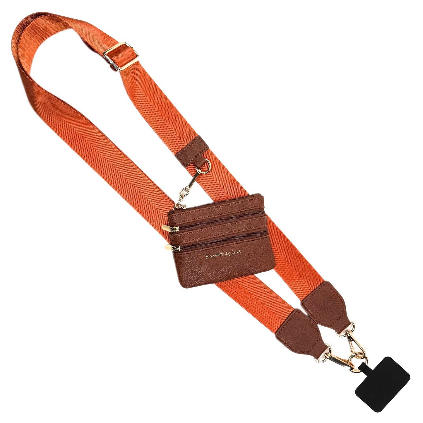 Save The Girls - Clip & Go Phone Lanyard with Pouch - Neutral Collection: Cream