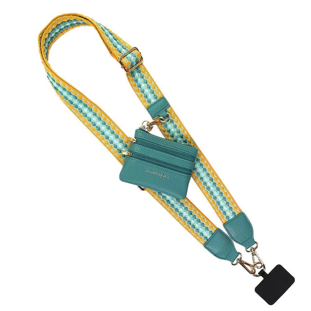 Save The Girls - Clip & Go Strap w/Zippered Pouch Fun Dots