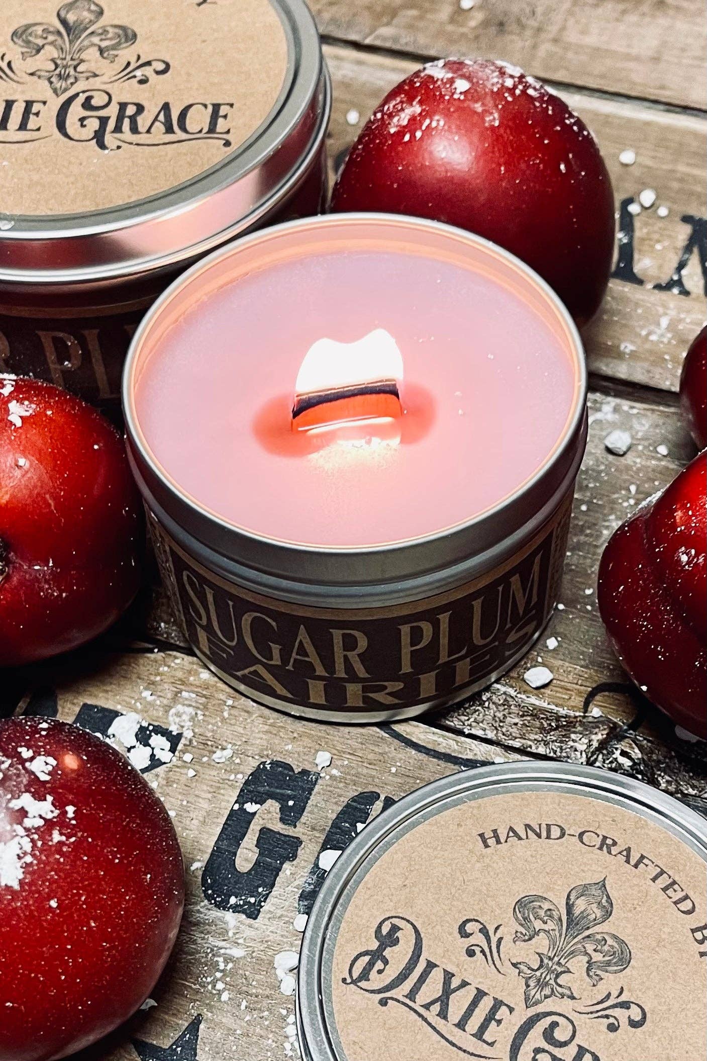 Sugar Plum Fairies - Wooden Wick Candle