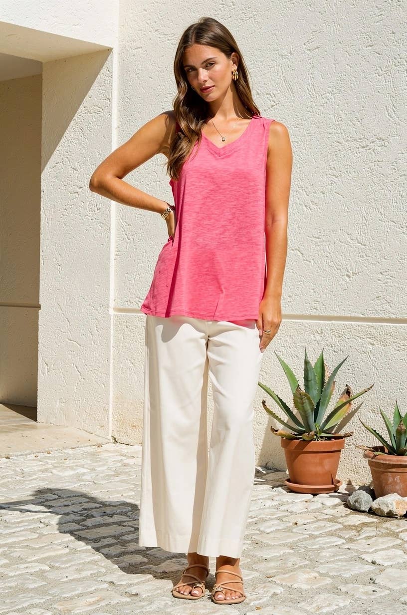 V-Neck Cotton Top