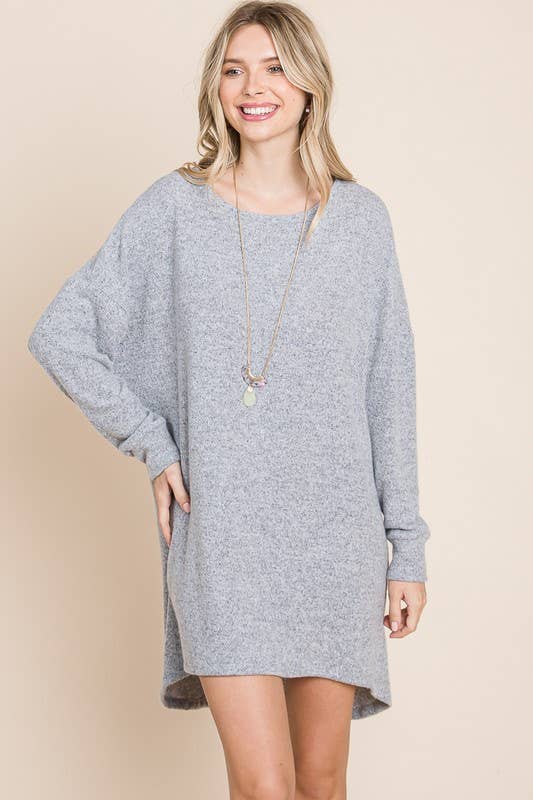 Two-Tone High Low Tunic Top