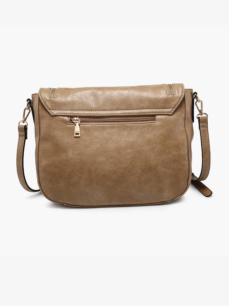 Foster Distressed Dual Zip Crossbody
