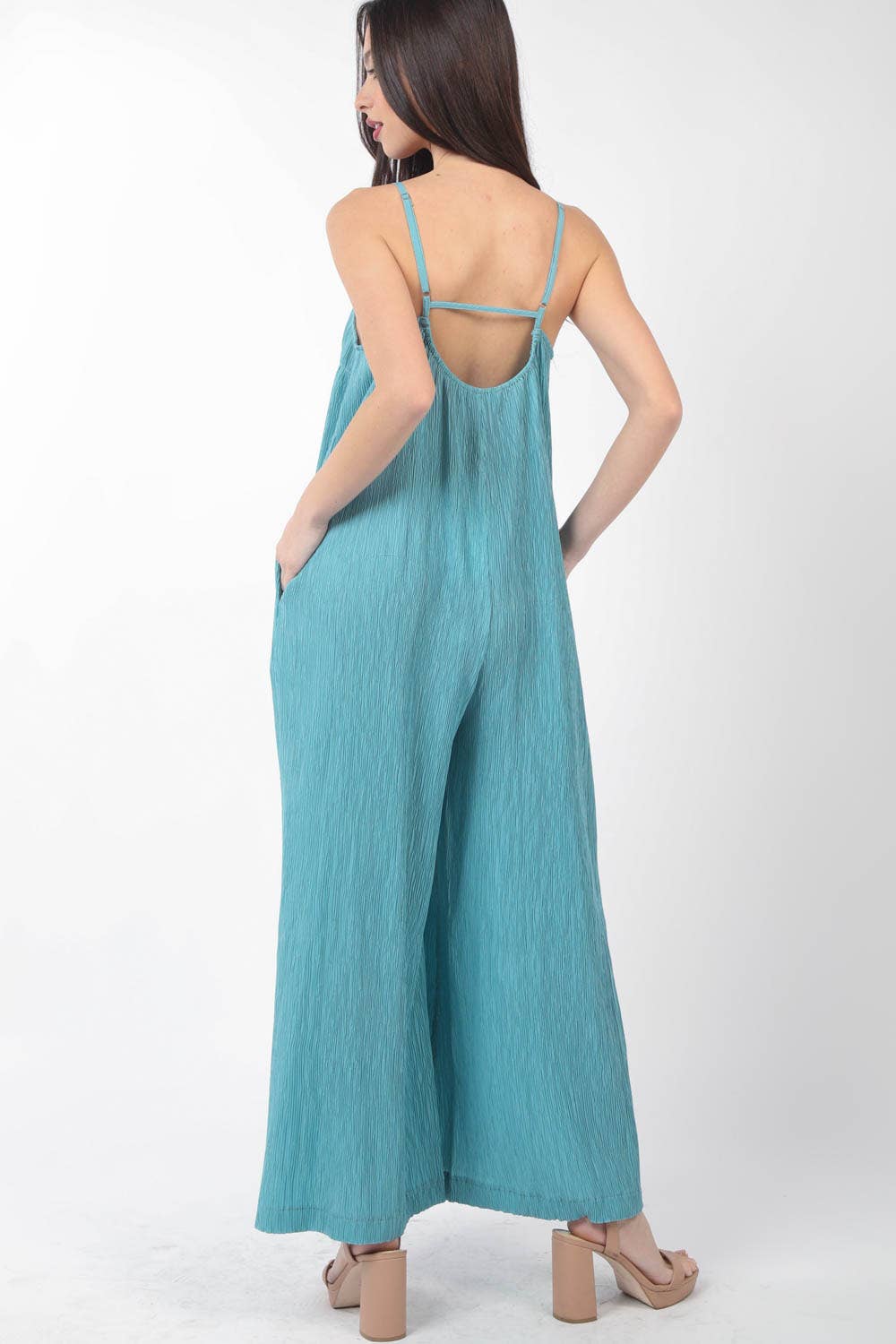Wide Leg Jumpsuit w/ Pockets
