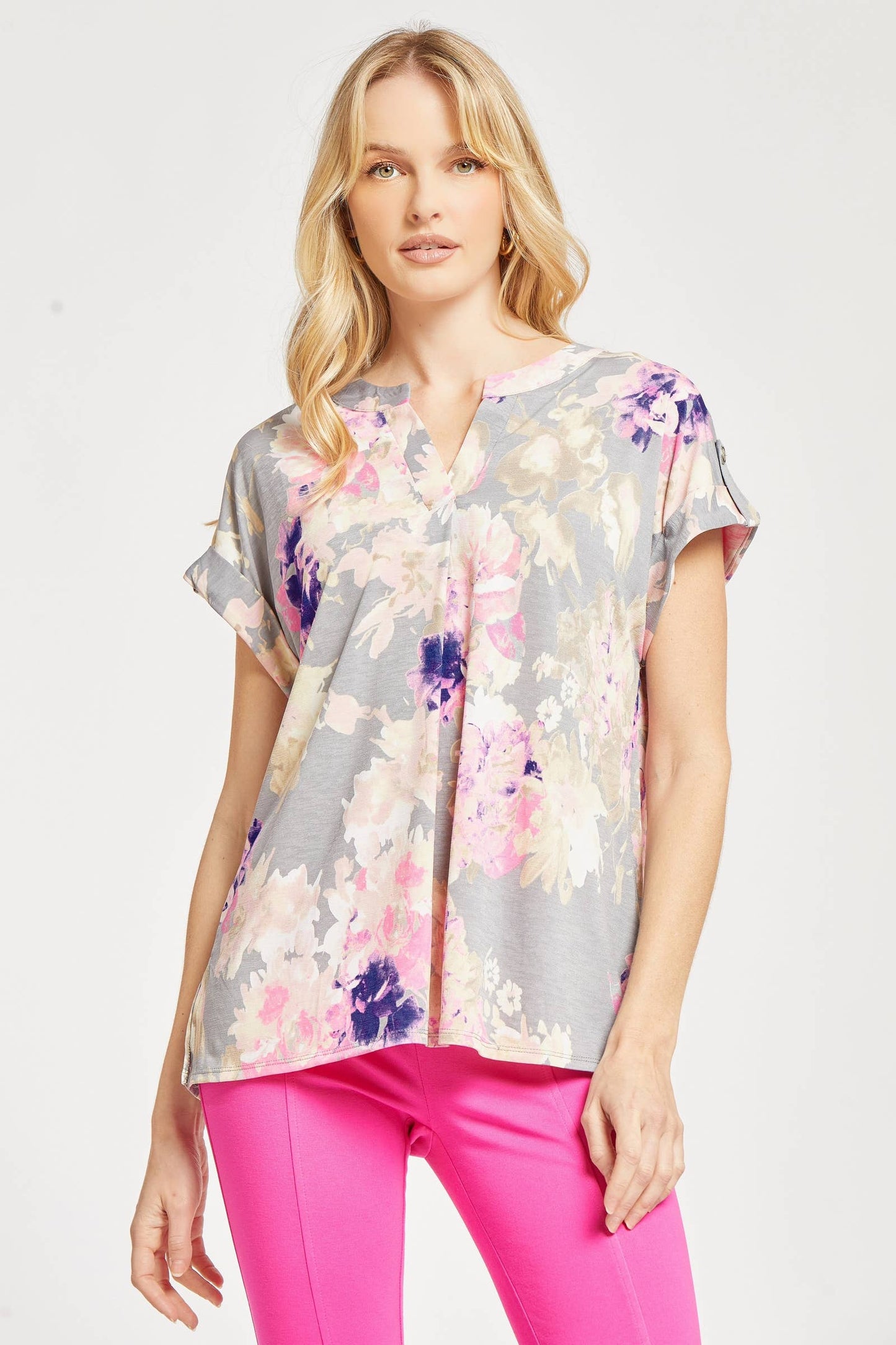 Dolman Short Sleeve Wrinkle Free