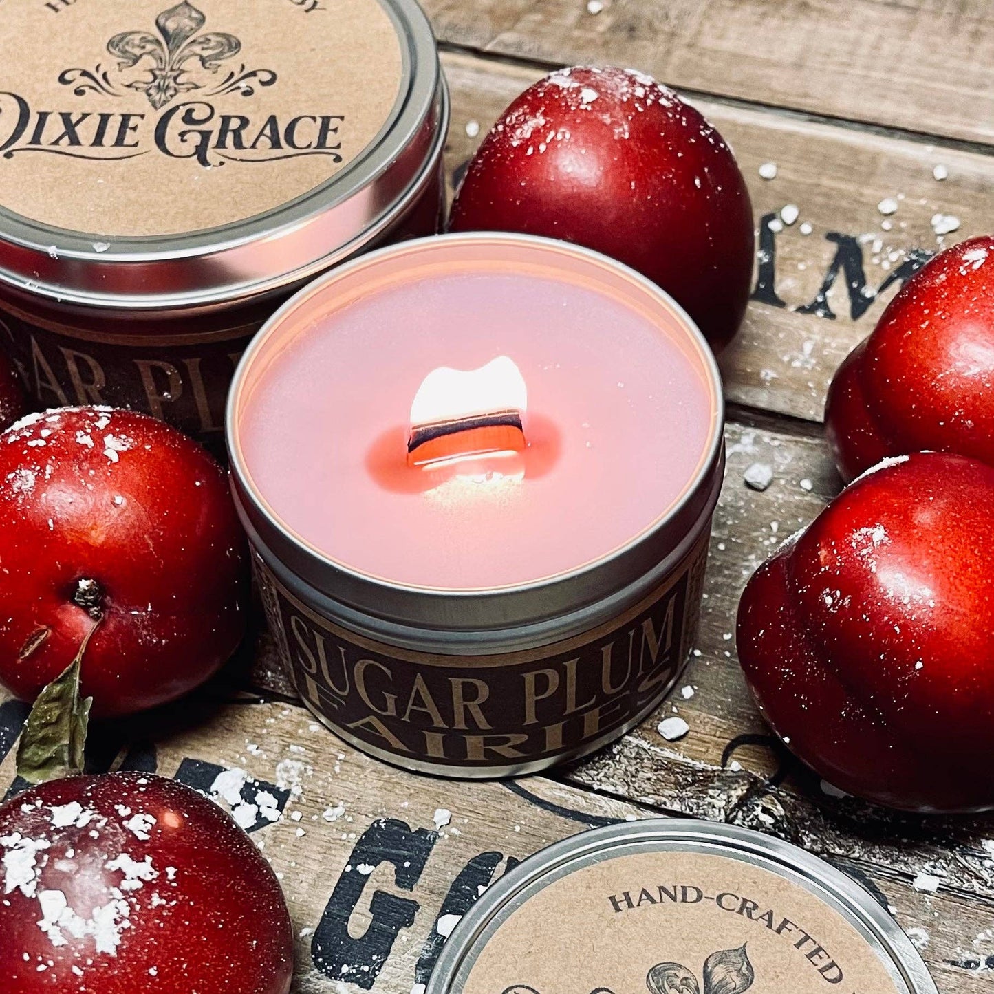 Sugar Plum Fairies - Wooden Wick Candle