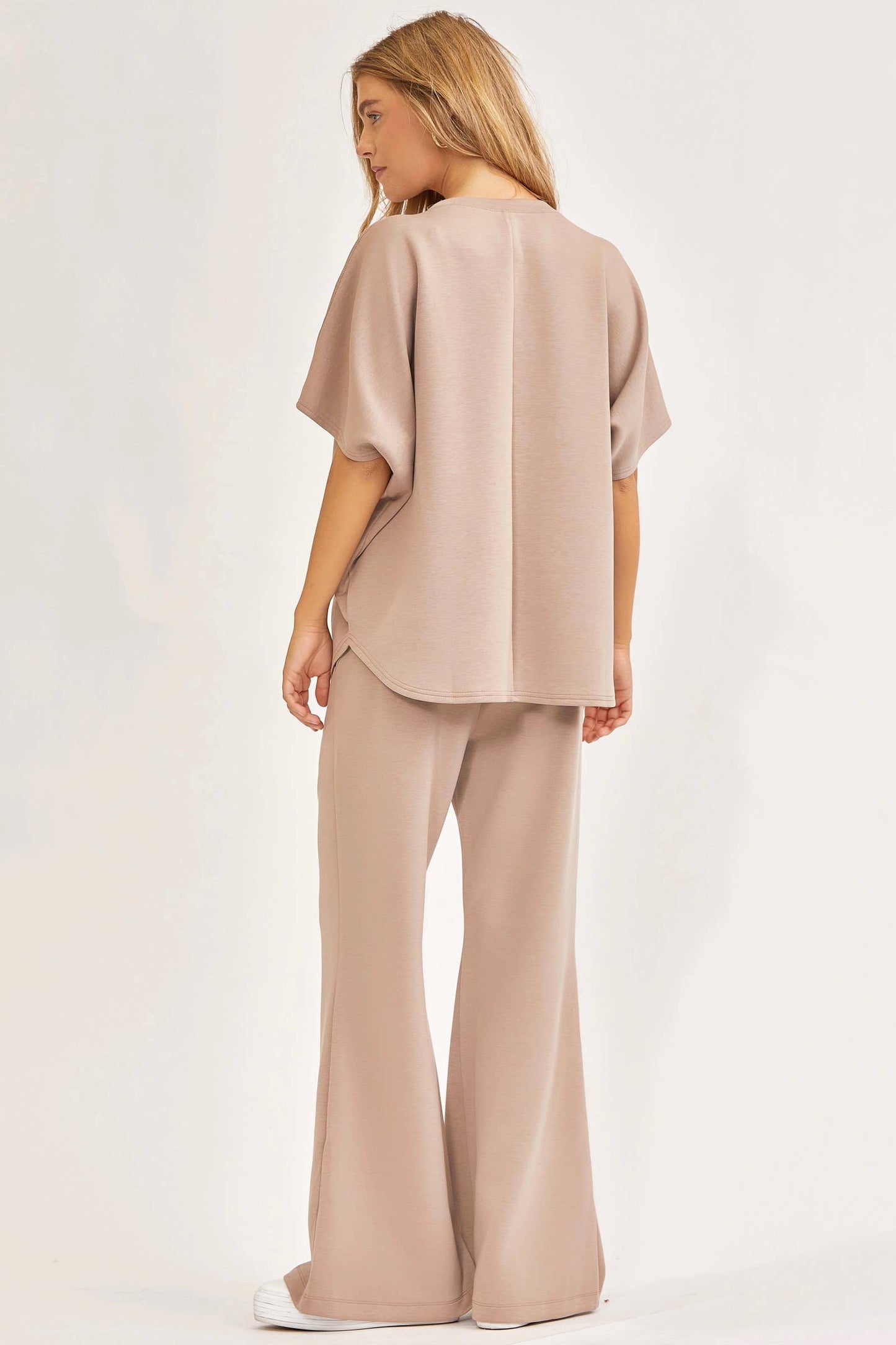 Poncho Top + Bell Bottom