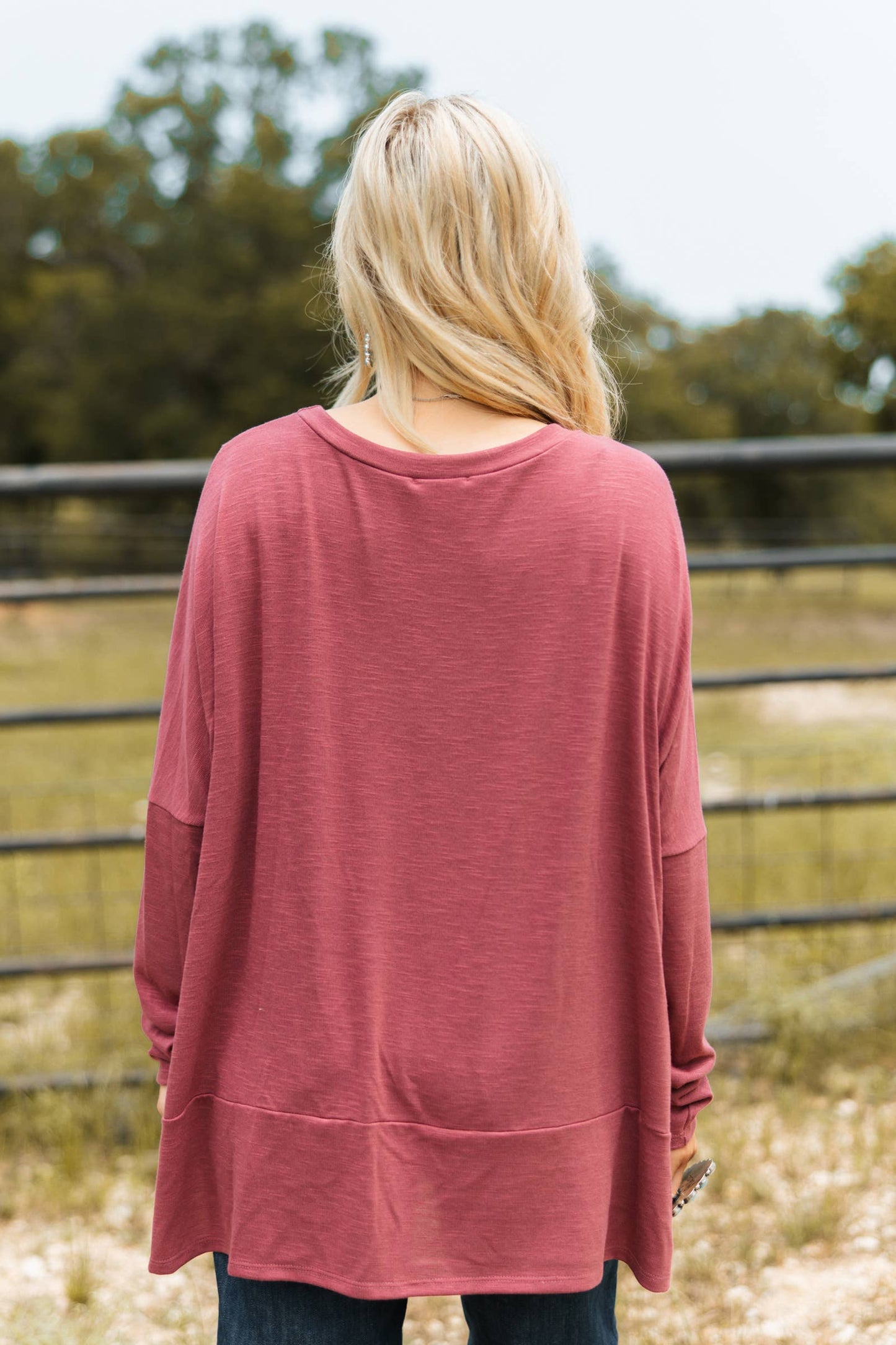 Dear Scarlett - Casual Cotton Long Sleeve Top