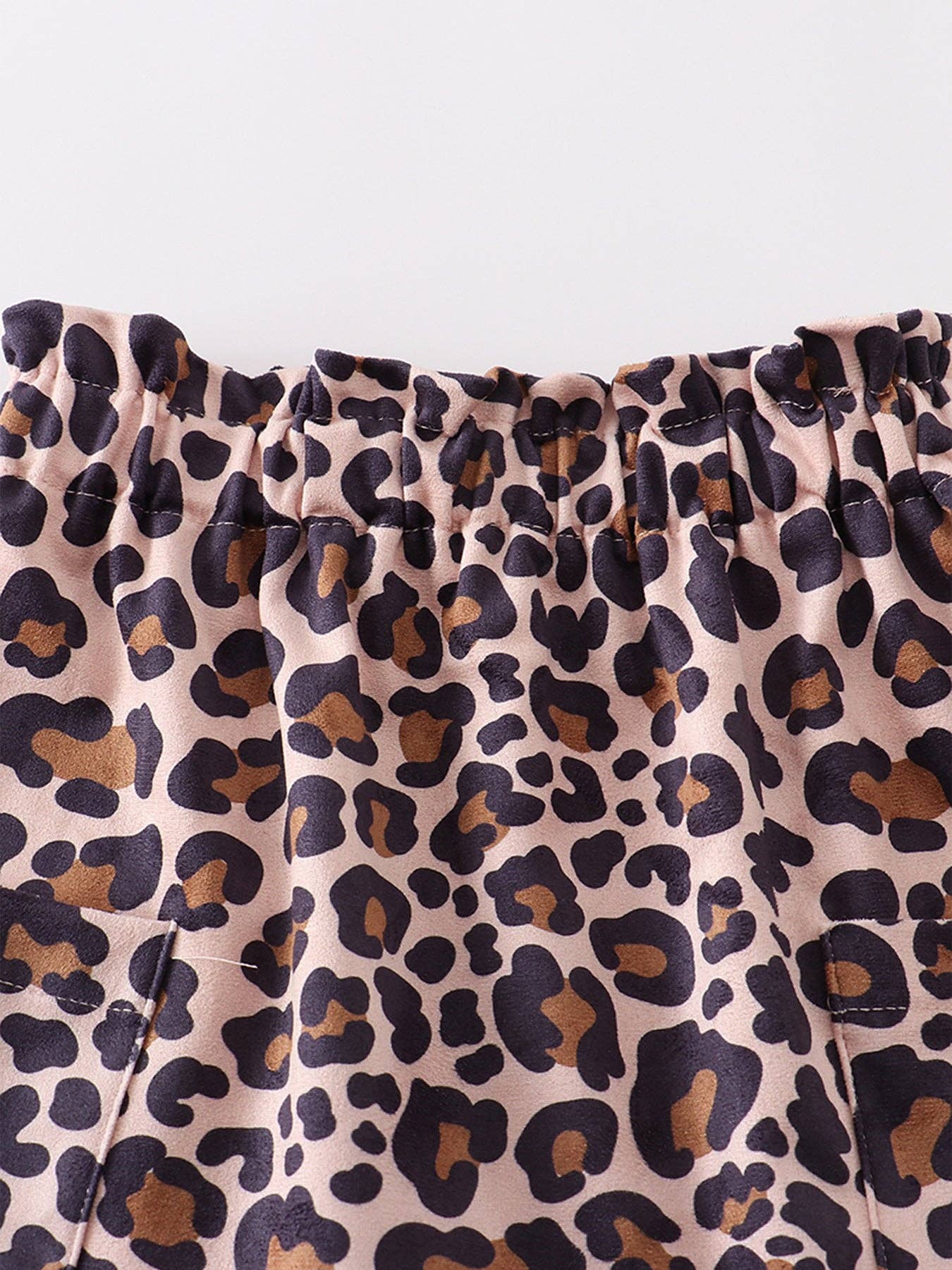 Dirty pink "easter"leopard skirt set