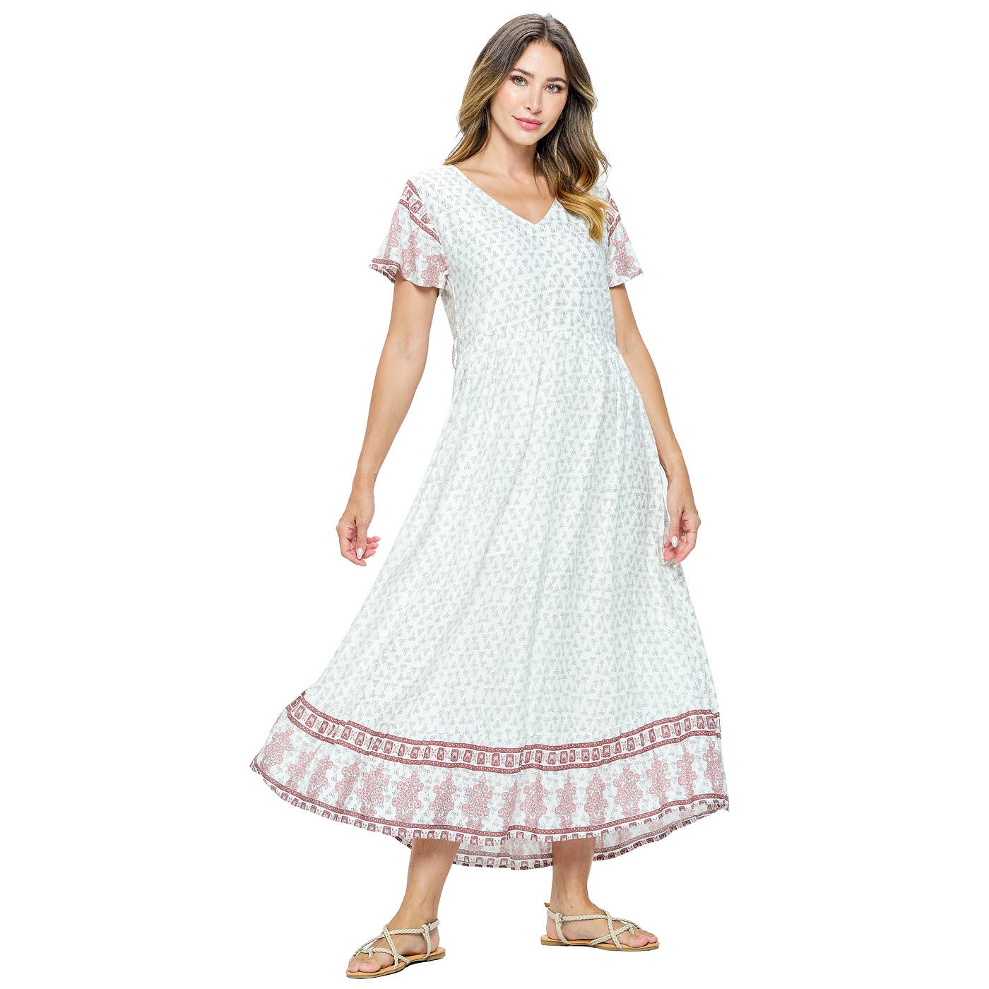 Long Dress Floral Pattern