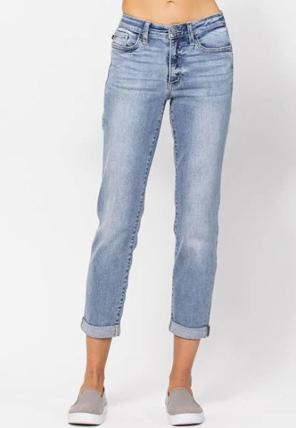 MIDRISE BLEACH WASH BOYFRIEND 82335