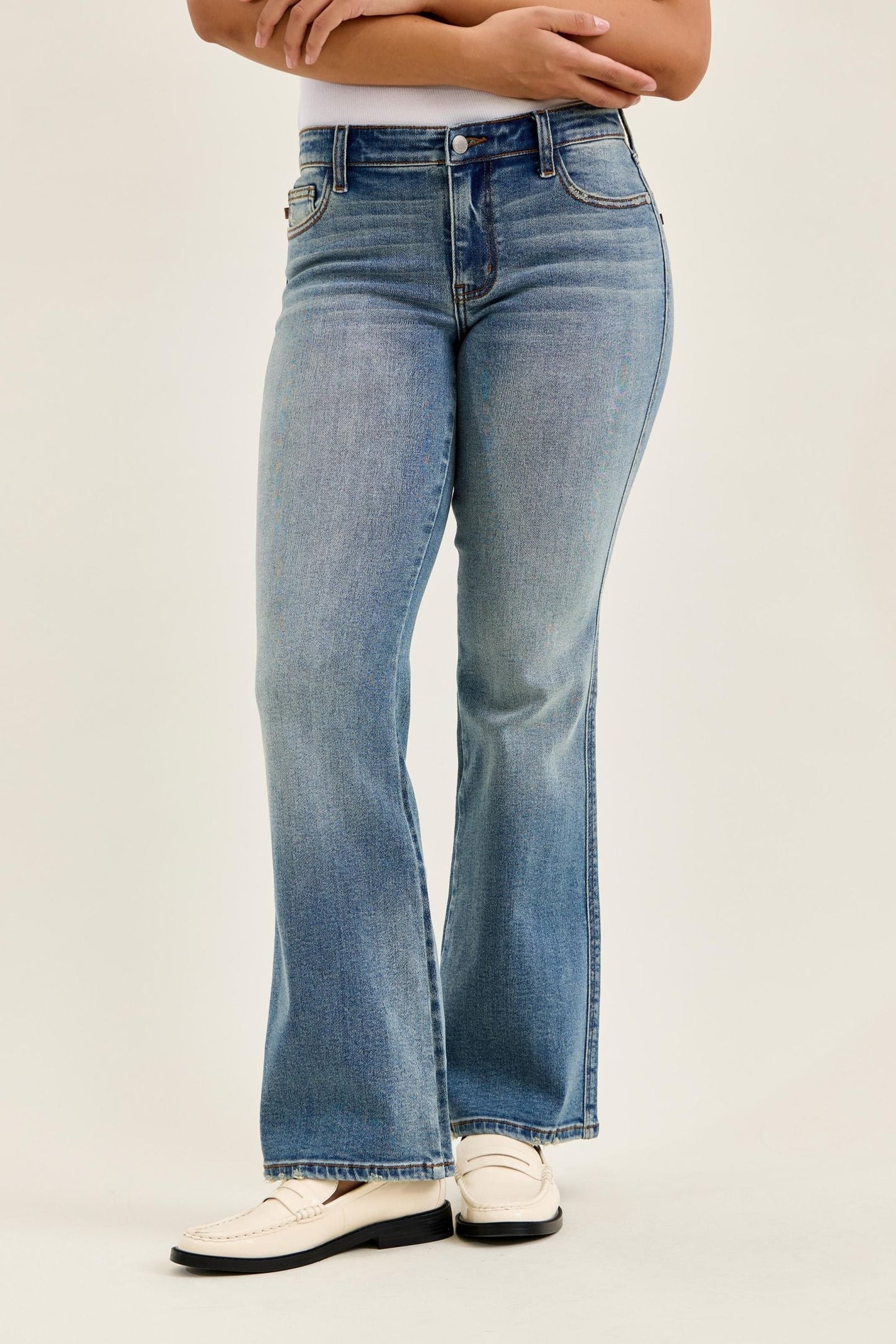 Low Rise Daisy Genie Blue Bootcut 82747
