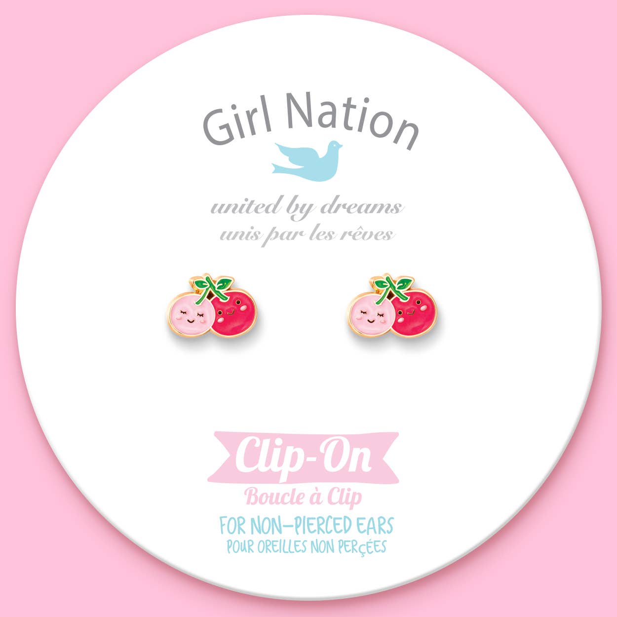 Girl Nation - CLIP ON Cutie Earrings- I Cherry-ish You