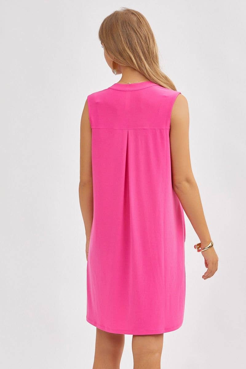 Elegant Solid Colored Dress