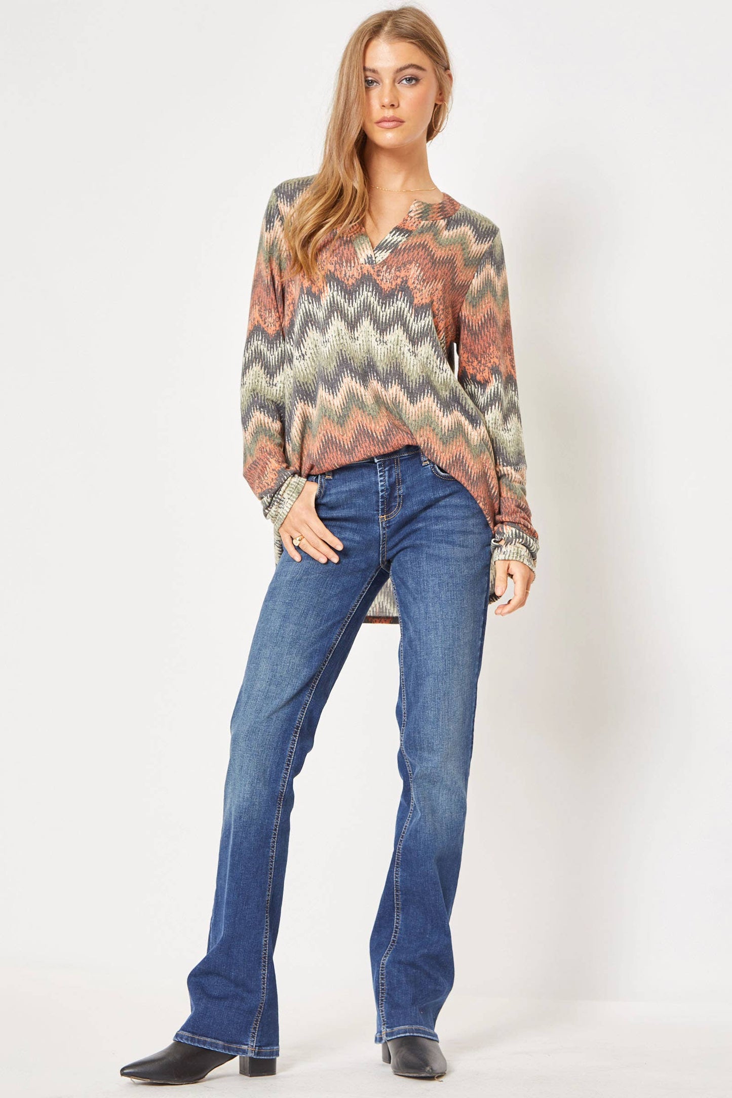 Non-sheer Knit top