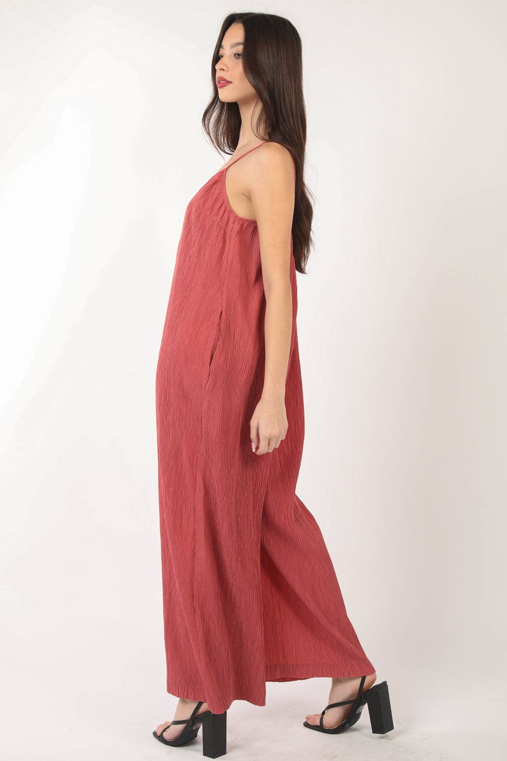 Wide Leg Jumpsuit w/ Pockets