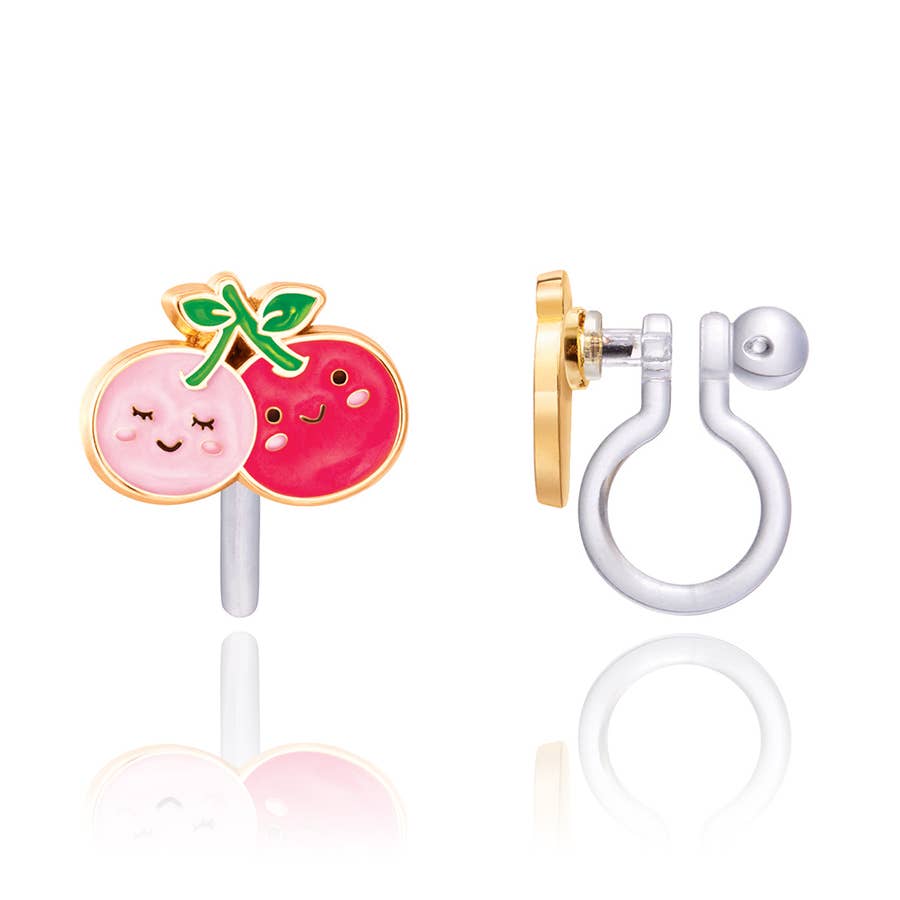 Girl Nation - CLIP ON Cutie Earrings- I Cherry-ish You