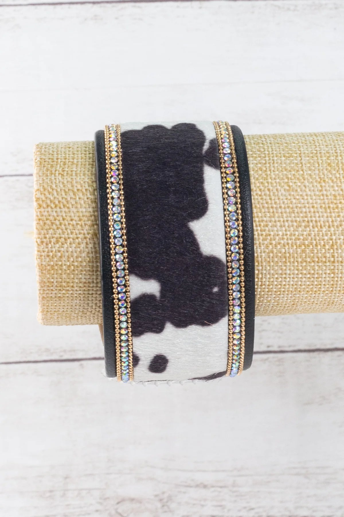 LETS DANCE COWBOY COWHIDE BRACELET