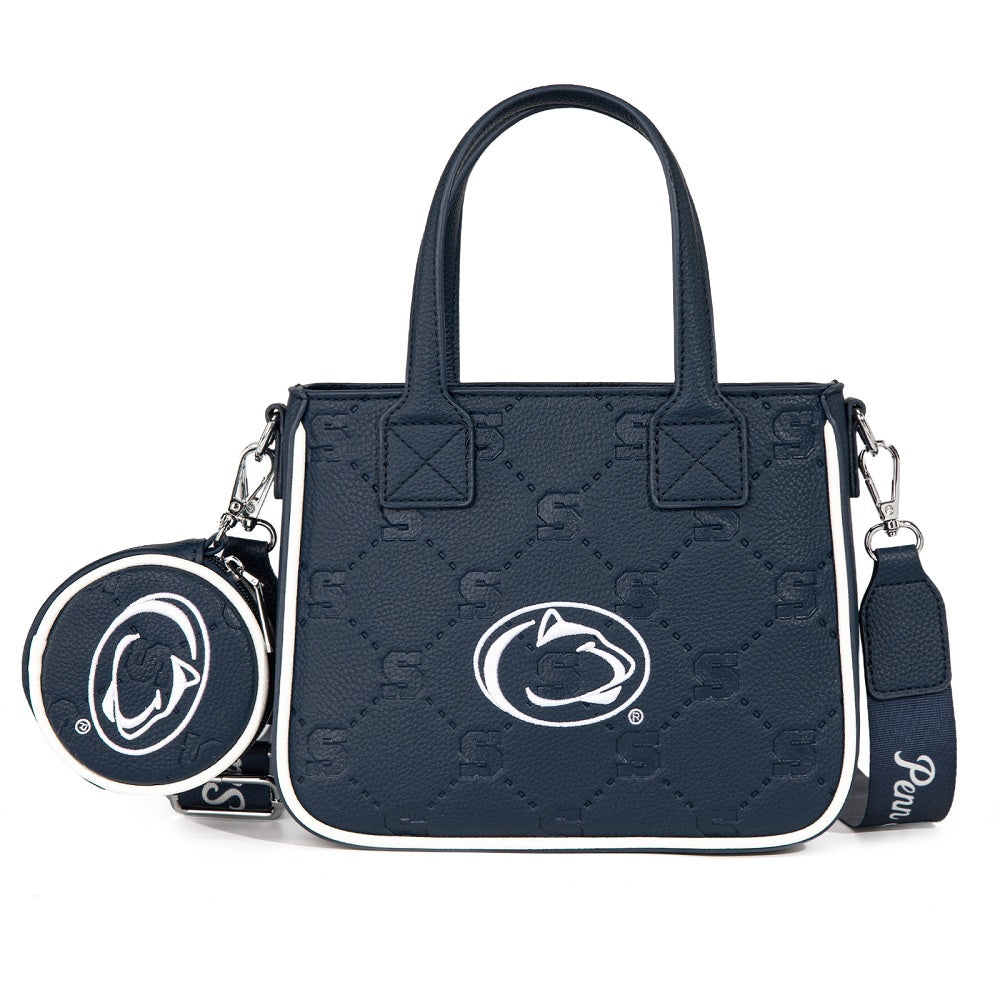 Pennsylvania State University Nittany Lions Embossed Tote Bag with Coin Pouch