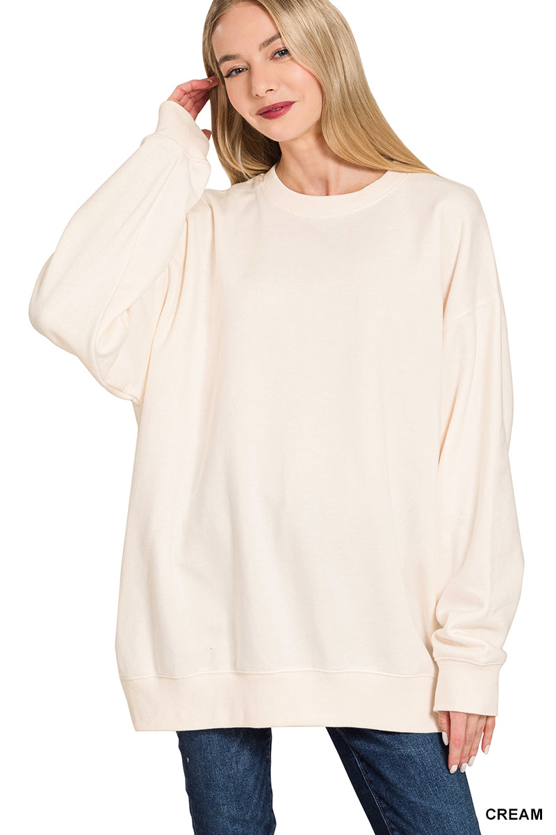 FLEECE TUNIC SWEATSHIRTS