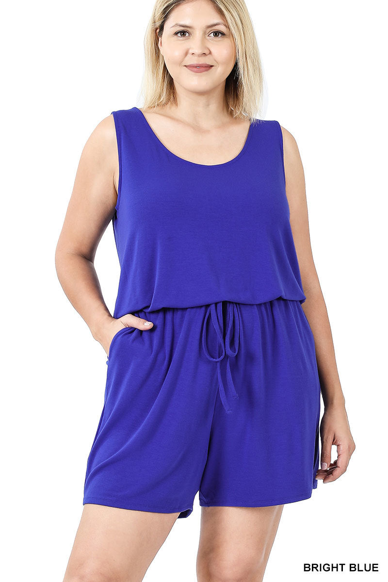 PLUS SLEEVELESS ROMPER WITH RP-43090X