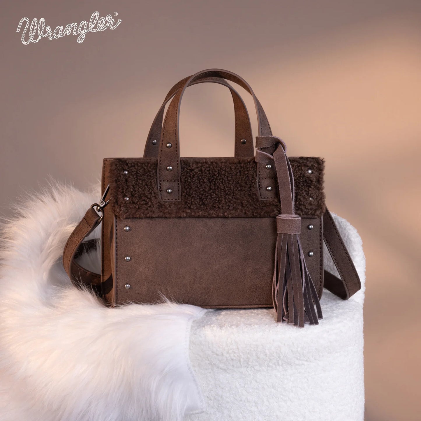 Wrangler Sherpa Tote Crossbody