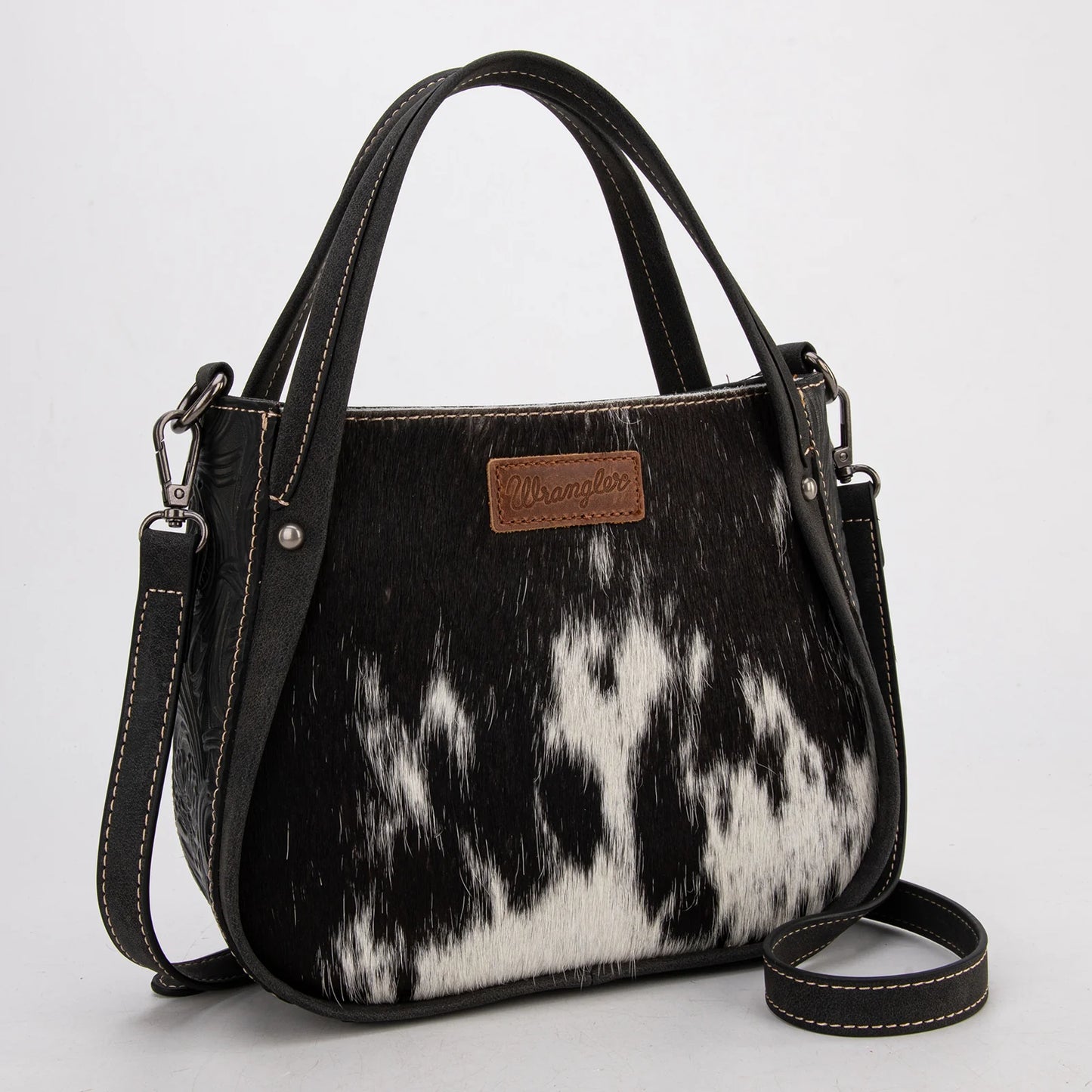 Wrangler Genuine Hair-On Cowhide Tote/Crossbody