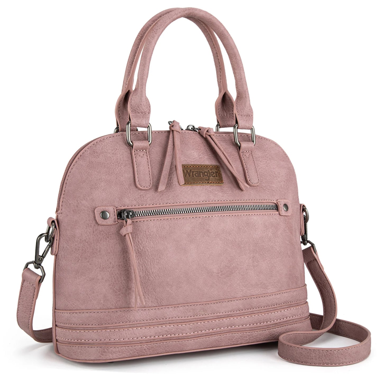 Wrangler Top Handle Classic Barrel Satchel Bag/Crossbody