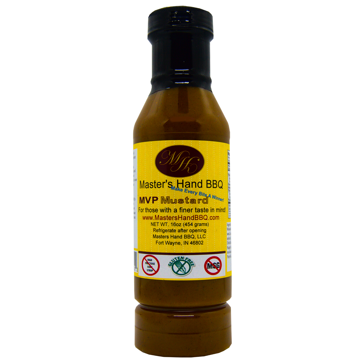 Master's Hand BBQ - MVP Mustard Sauce Jar 16oz
