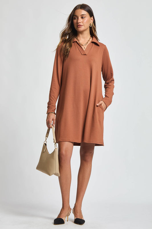 French Terry A Line Dress
