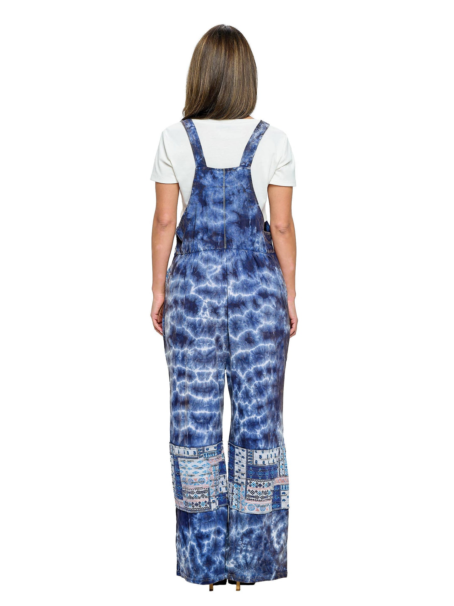 Overall Tie Dye Patchwork