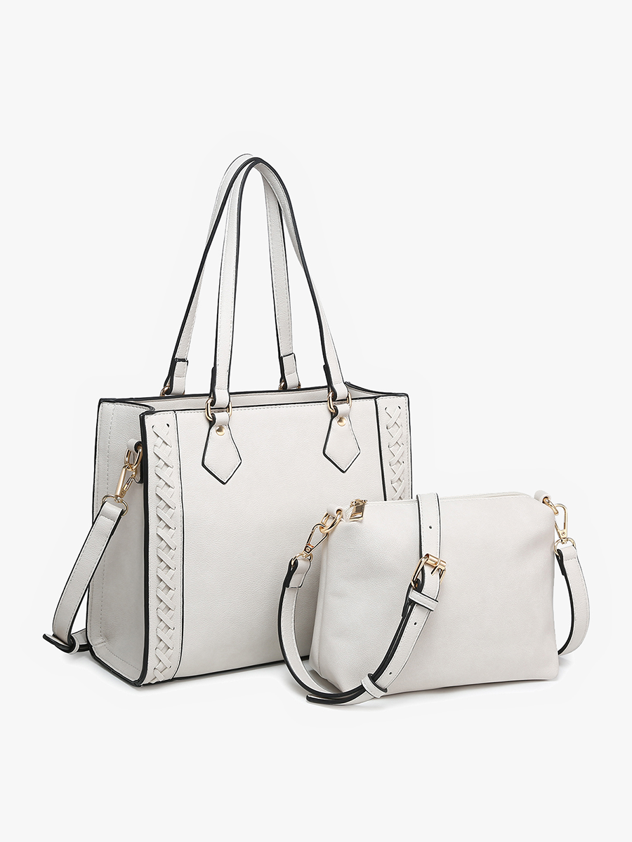 Betsy Structured Braided Crossbody/Satchel