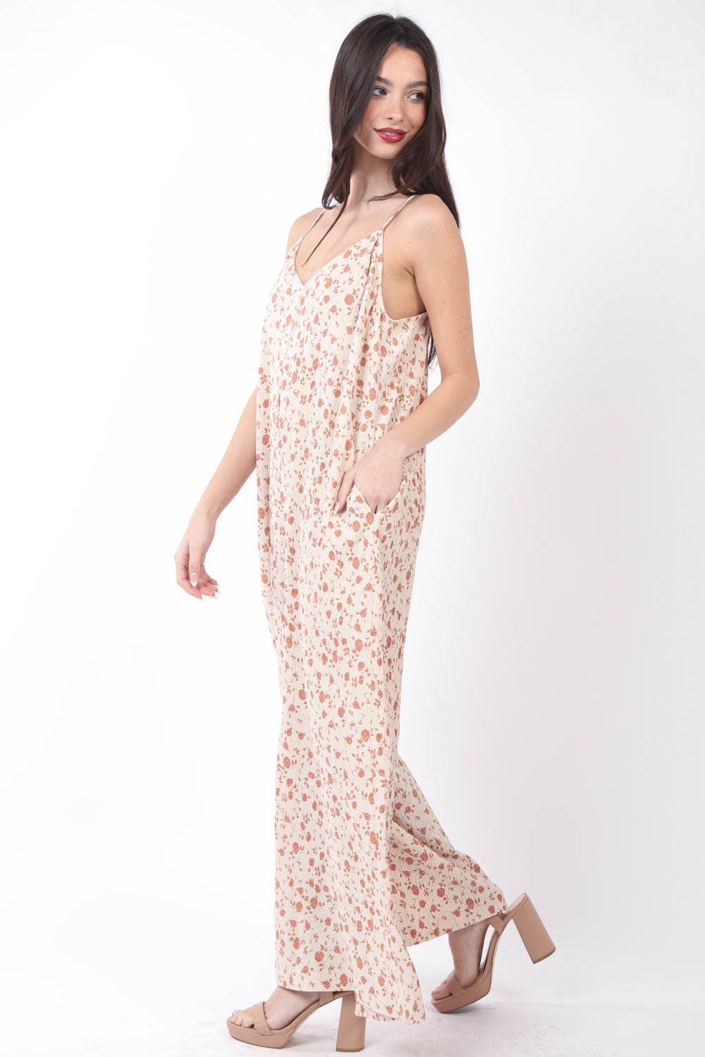 Wide Leg Jumpsuit w/ Pockets