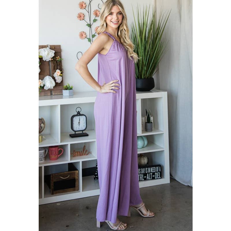 One Shoulder Wide Leg Jumpsuit