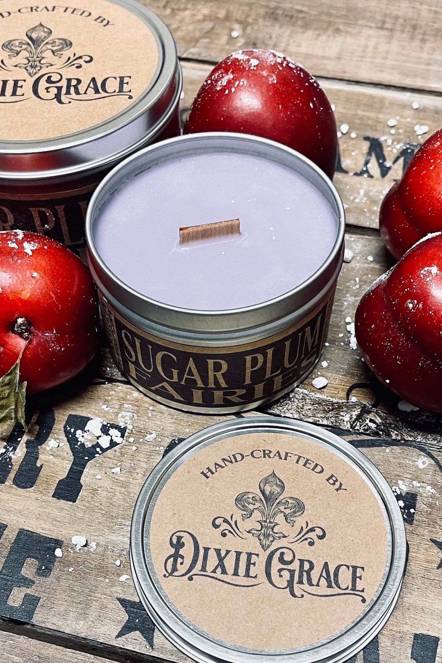 Sugar Plum Fairies - Wooden Wick Candle