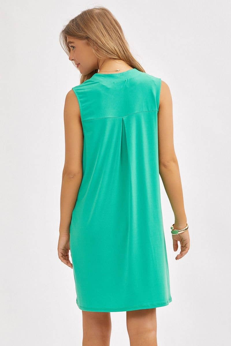 Elegant Solid Colored Dress
