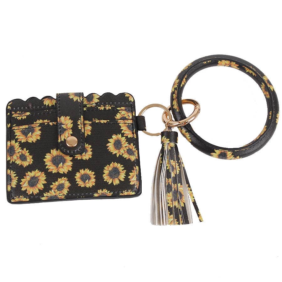WHITE LEOPARD Bangle/Key-Chain/Wallet w/ ID Wind: White Leopard