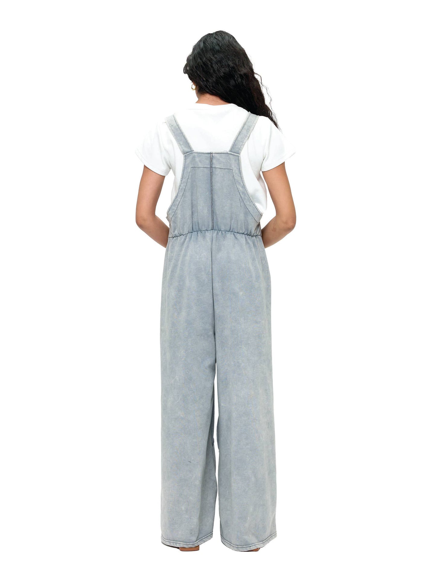 Overall Patchwork Free Spirit Waffle Knit