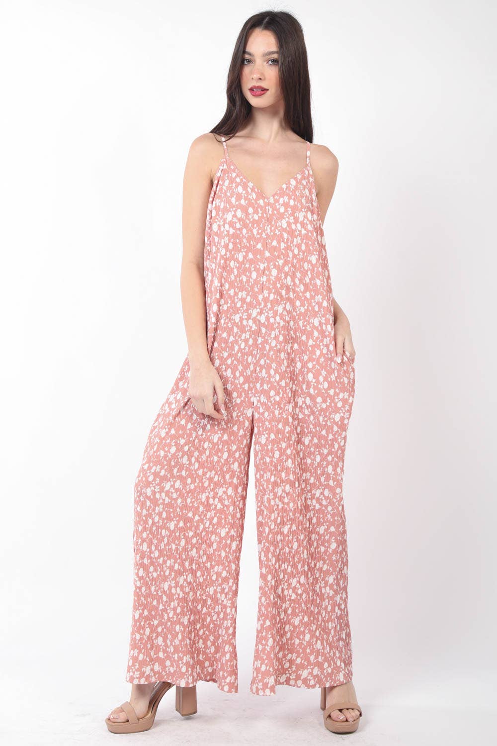 Wide Leg Jumpsuit w/ Pockets
