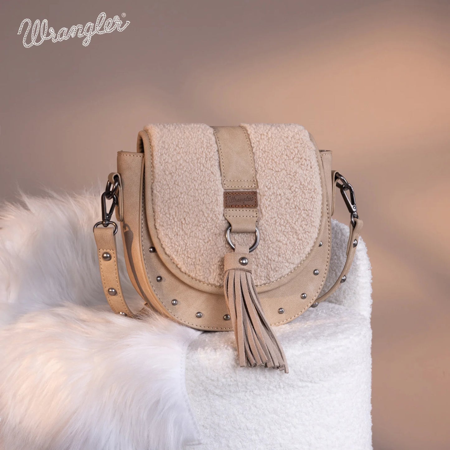 Wrangler Sherpa Saddle Bag Crossbody