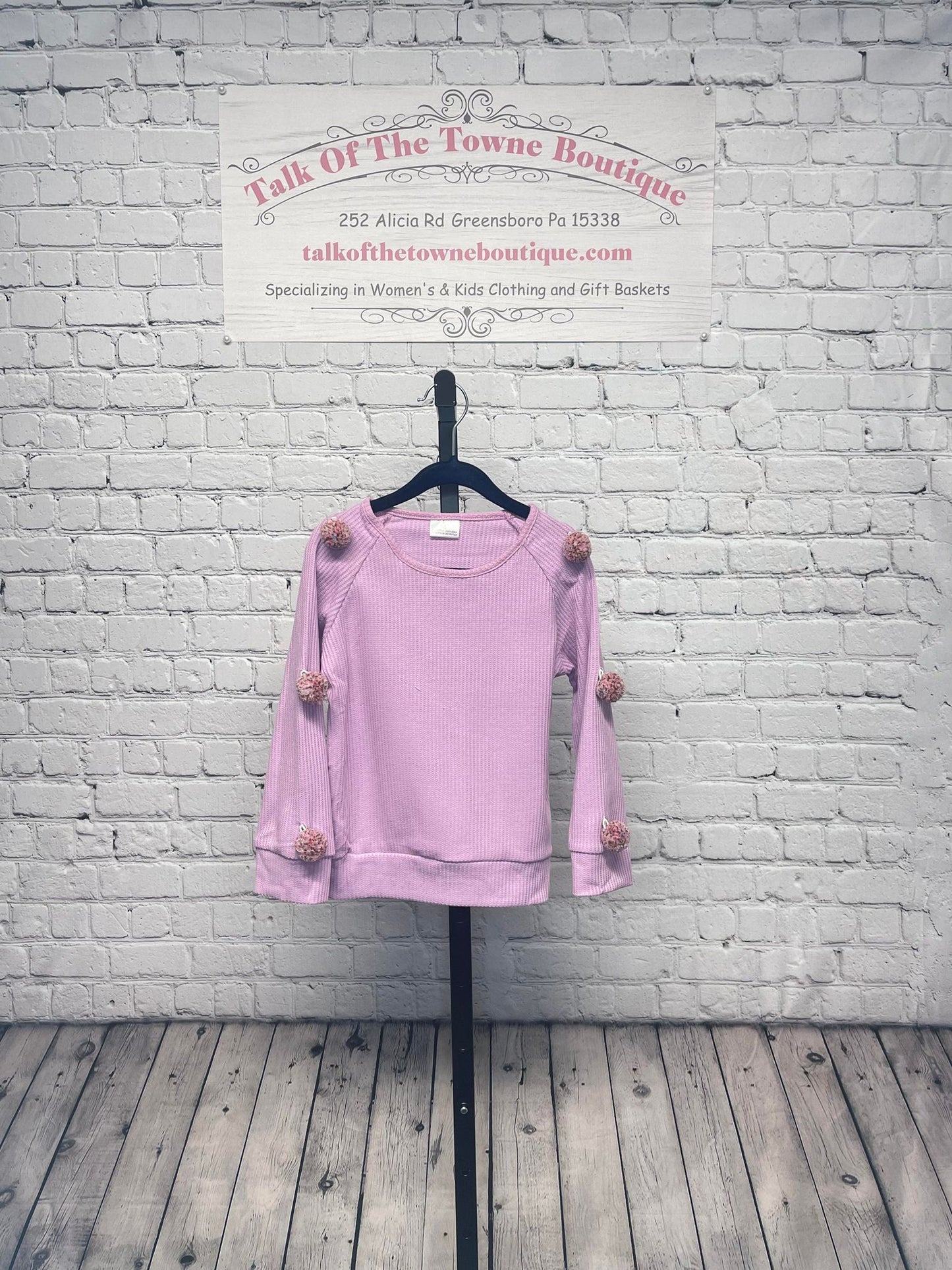 Clearance Girls knit top - Purple