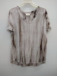 Tie Dye V-neck short sleeve top